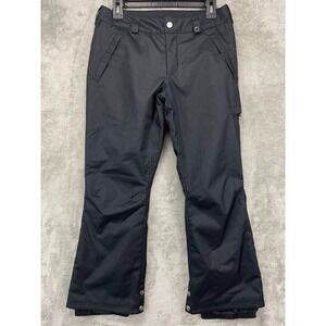 Burton Girl's Sweetart Adjustable Snowboarding Pants L (14/16) Black Herringbone